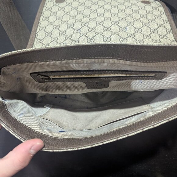 Gucci Crossbody Bag — GG Monogram Canvas w/ Web Stripe - Picture 8 of 8